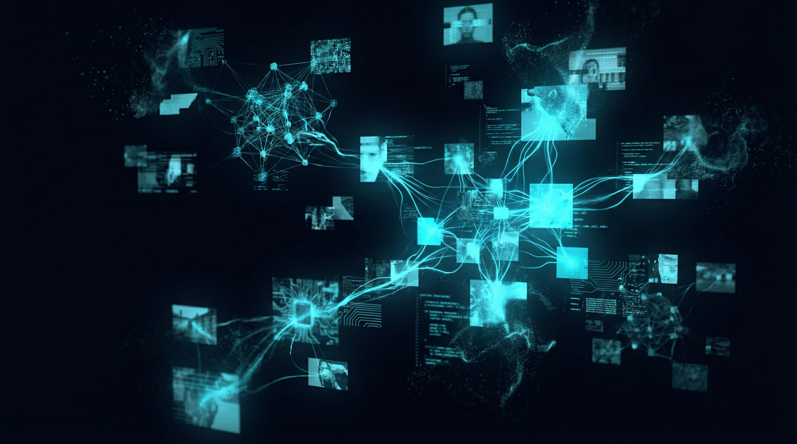 Split illustration showing a person and AI building memories together, contrasted with that AI vanishing into digital dust